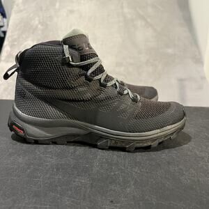 Salomon Outline GTX Mid Hiking Boots Womens 9 Black Trail Contagrip 404844